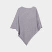 Poncho asymétrique gris femme