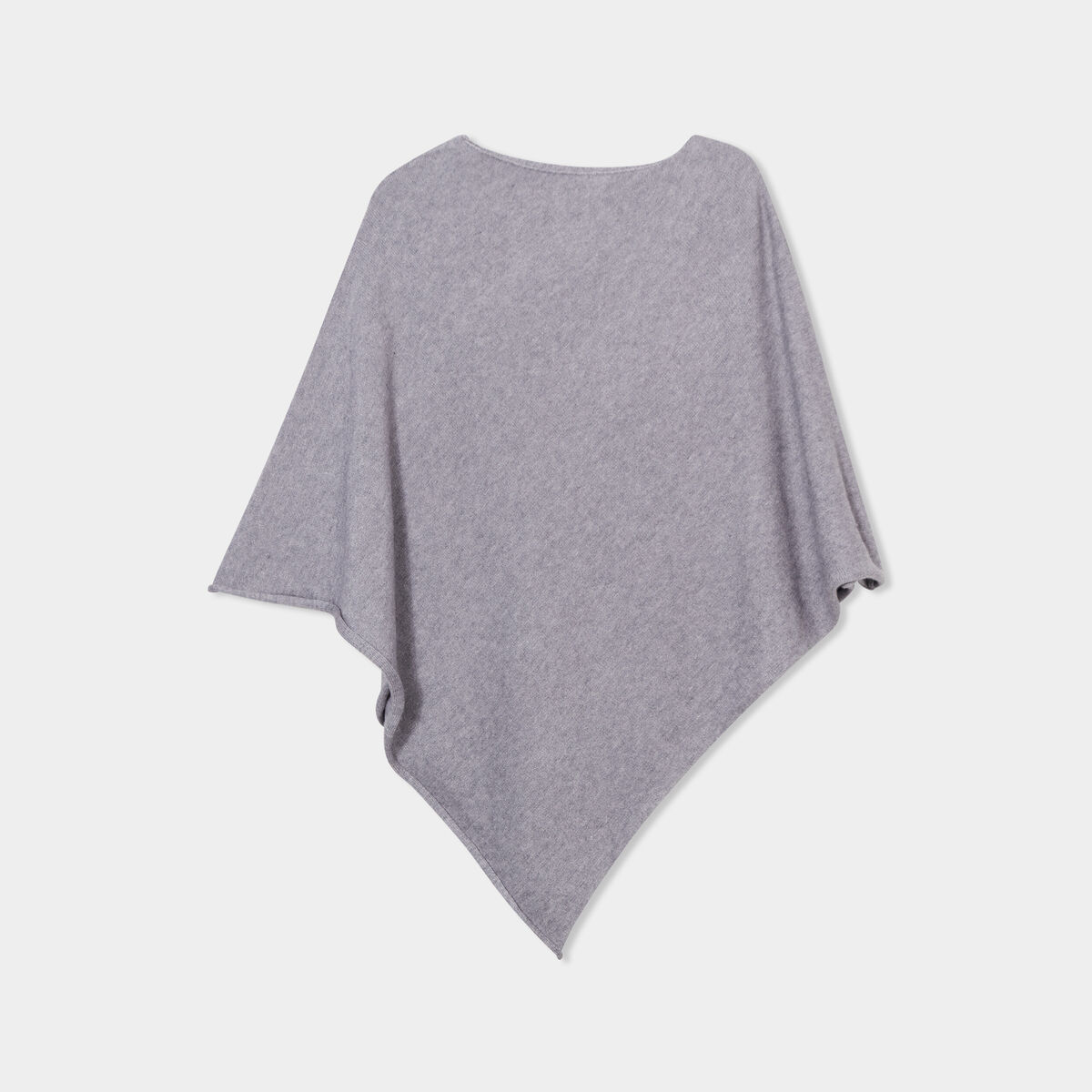Poncho asymétrique gris femme