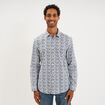 Chemise ajust&eacute;e manches longues multicolore homme