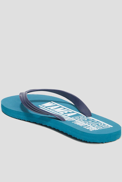 Tongs Wamea Beach bleu turquoise homme