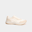 Baskets running de sport &agrave; lacets sable homme