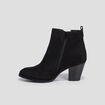 Bottines chelsea à talons noir femme