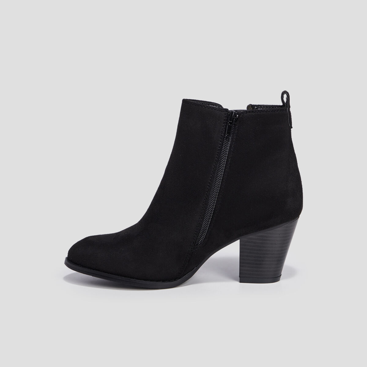 Bottines chelsea à talons noir femme