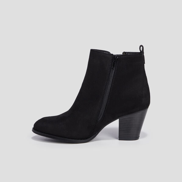 Bottines chelsea à talons noir femme