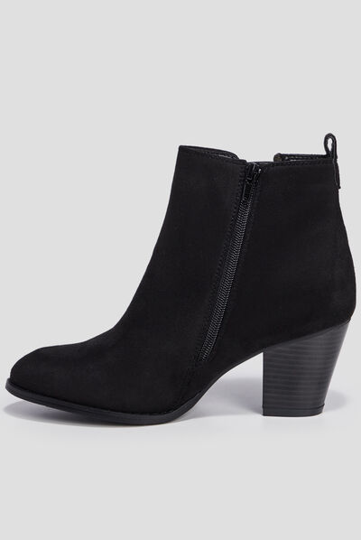 Bottines chelsea à talons noir femme