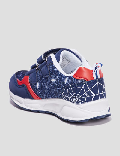 Baskets running lumineuses Spider-Man bleu marine garçon