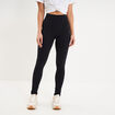 Legging de sport c&ocirc;tel&eacute; stretch noir femme