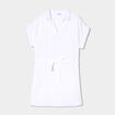 Robe manches courtes en gaze de coton blanc femme grande taille