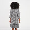 Robe courte trapèze Liberto ecru femme