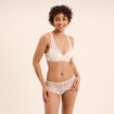 Soutien-gorge foulard avec dentelle blanc femme