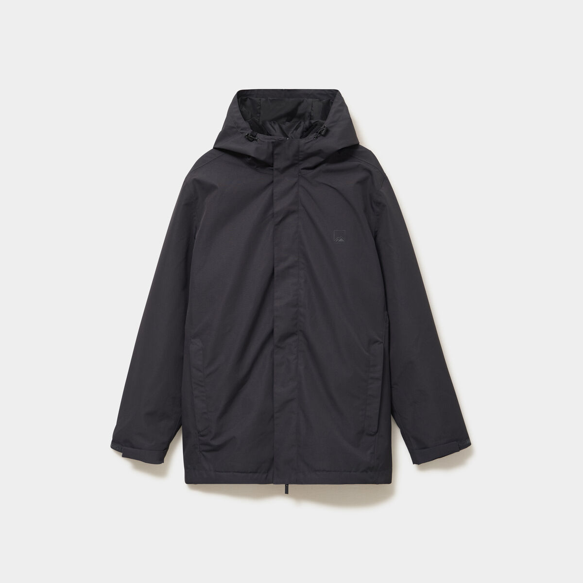 Parka chaude 3-en-1 imperm&eacute;able gris fonc&eacute; homme