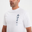 T-shirt manches courtes One Piece Luffy blanc homme