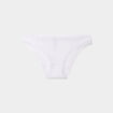 Culotte sans couture effet côtelé blanc femme
