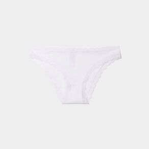 culotte sans couture effet cotele blanc femme Culotte sans couture effet côtelé blanc femme