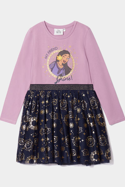 Robe tulle Wish Asha et la bonne étoile parme fille