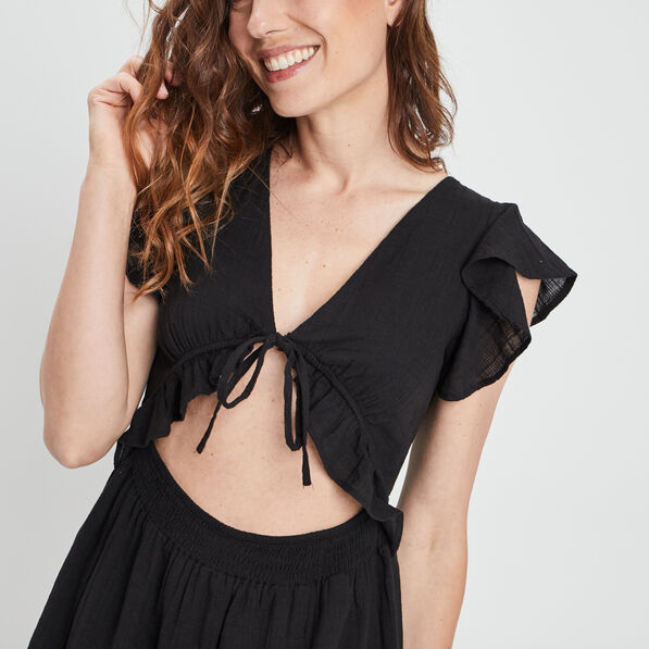 robe evasee liberto noir femme Robe évasée Liberto noir femme