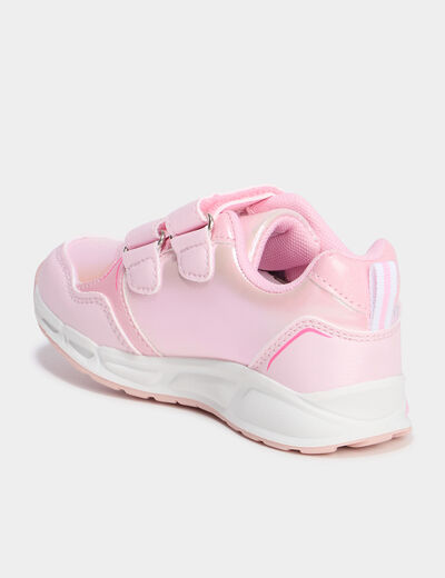 Baskets running lumineuses rose fille