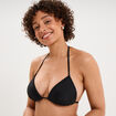 Haut de maillot de bain triangle coques noir femme