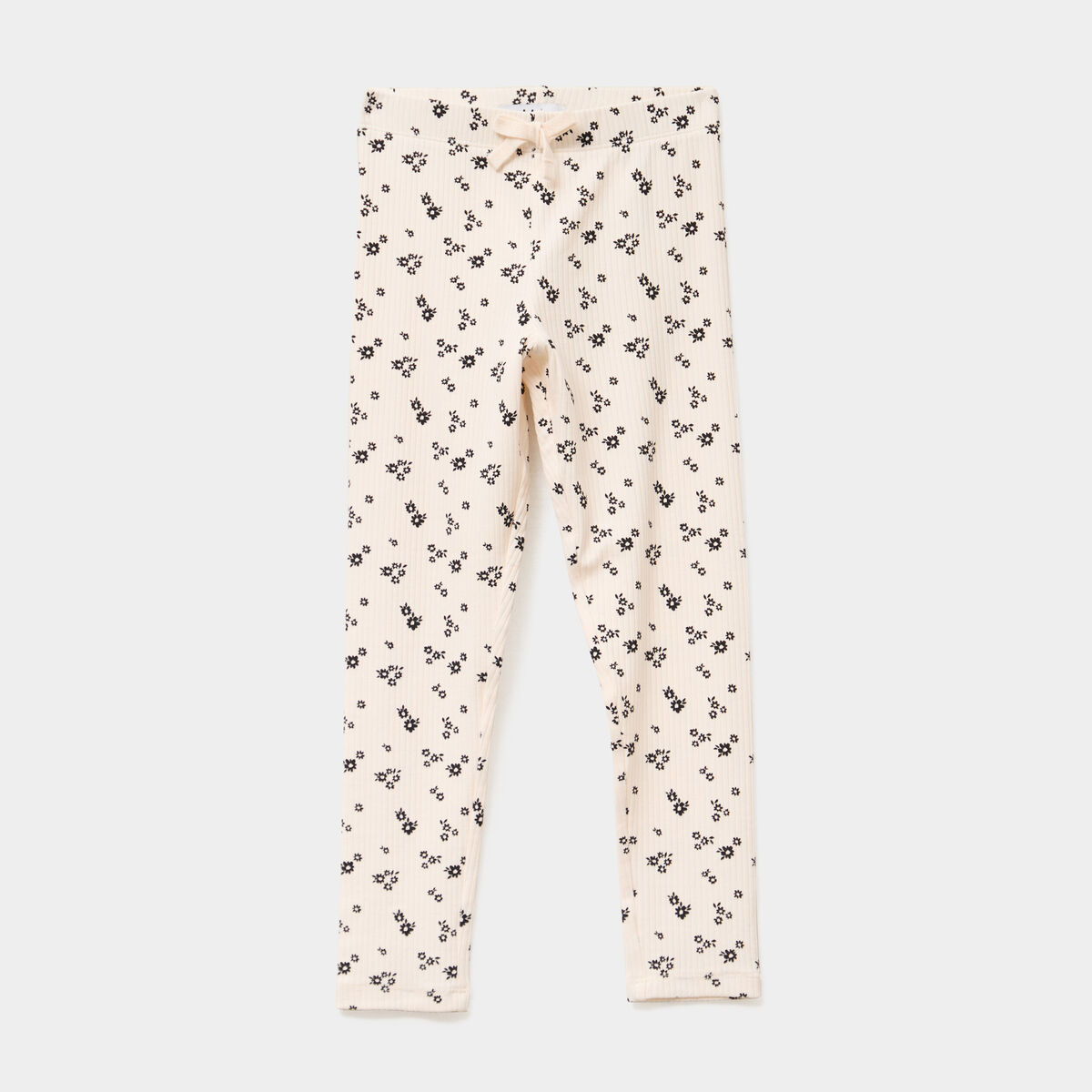 Legging côtelé coton beige fille
