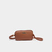 Sac bandouli&egrave;re 2 compartiments camel femme