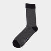 Lot 5 paires chaussettes m&eacute;lange coton noir homme