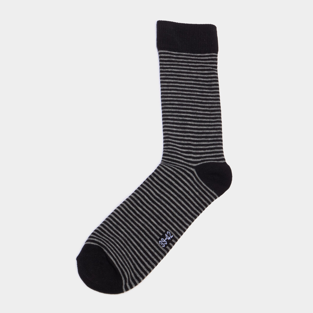 Lot 5 paires chaussettes m&eacute;lange coton noir homme