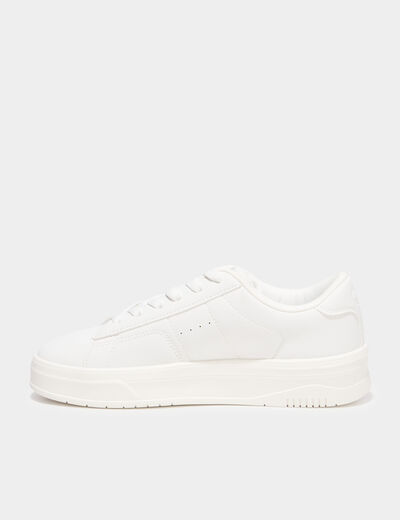 Tennis basses &agrave; lacets Champion TL23 blanc femme
