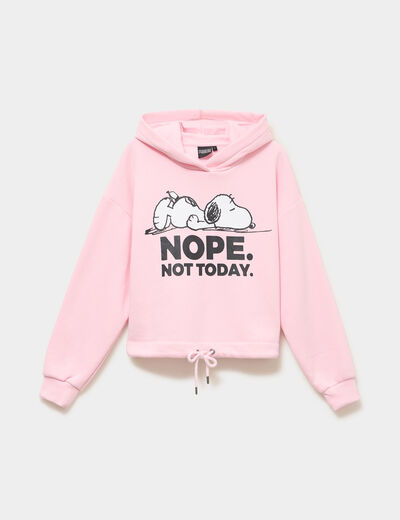 Sweat hoodie Snoopy rose femme