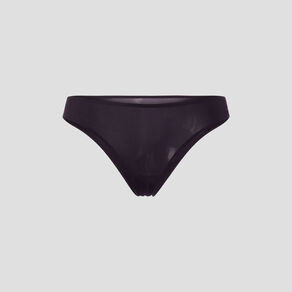 Culotte couture invisible en microfibre noir femme