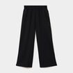 Pantalon droit taille &eacute;lastiqu&eacute;e noir fille
