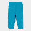 Pantalon doublé à paillettes vert turquoise bébé fille