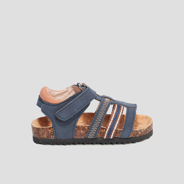 Sandales à scratchs Creeks Prago bleu marine garçon