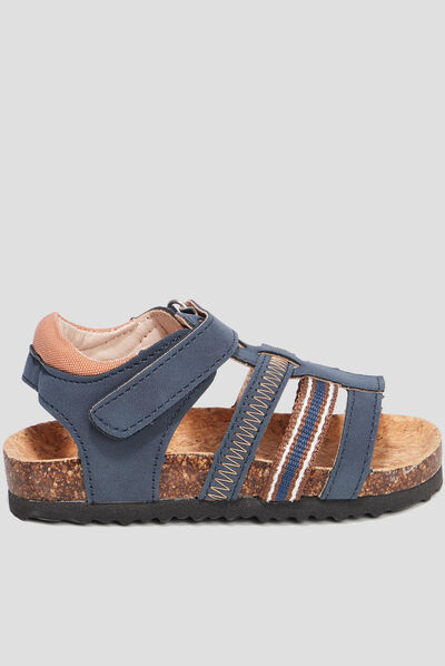 Sandales à scratchs Creeks Prago bleu marine garçon