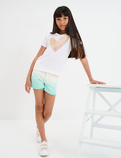 Short droit 5 poches Creeks bleu clair fille