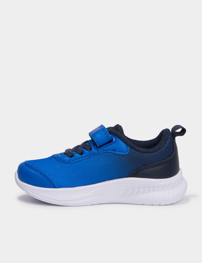 Baskets running &agrave; scratchs orange fluo gar&ccedil;on