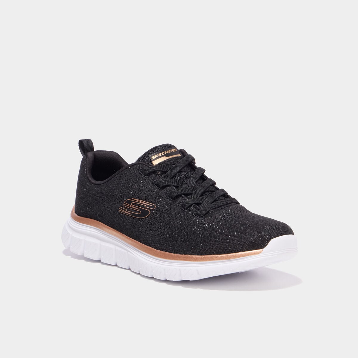 Baskets running Skechers Graceful noir femme