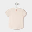 T-shirt manches courtes rose clair bébé fille