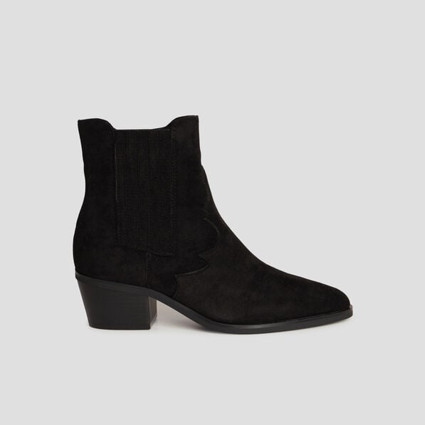 bottines santiags a talons noir femme Bottines santiags à talons noir femme