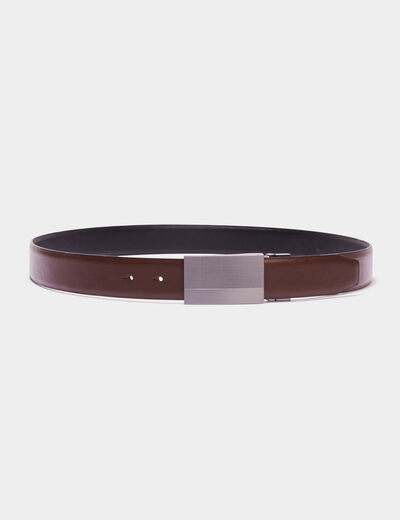 Ceinture large tressée noir femme