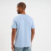 T-shirt col rond manches courtes coton bleu ciel homme