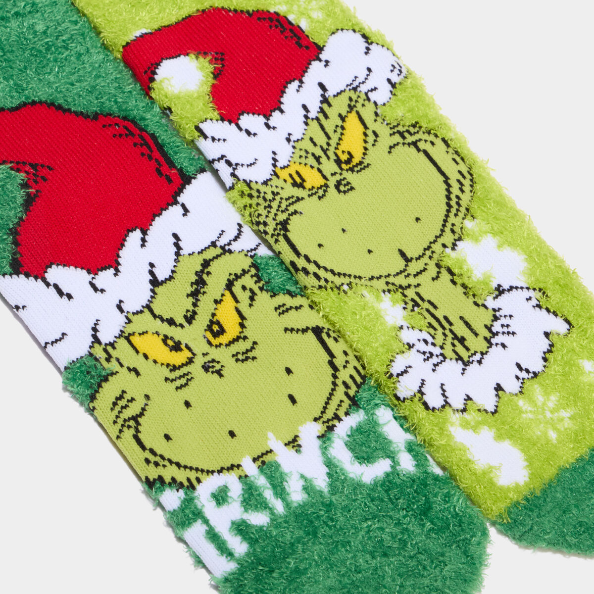 Lot 2 paires chaussettes Le Grinch vert homme
