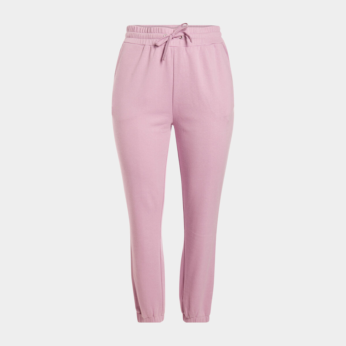 Pantalon de jogging droit violet clair femme grande taille