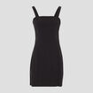 Robe ajustée bretelles larges noir femme