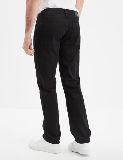 Jeans regular 5 poches denim noir homme