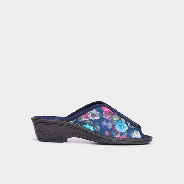 chaussons mules compenses multicolore femme Chaussons mules compensés multicolore femme