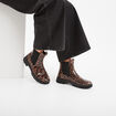 Bottes de pluie chelsea crant&eacute;es noir femme