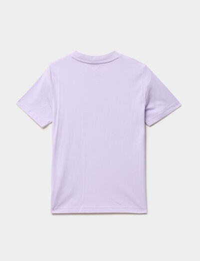 T-shirt col rond coton Puma parme fille