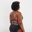 Haut de maillot de bain triangle noir femme grande taille