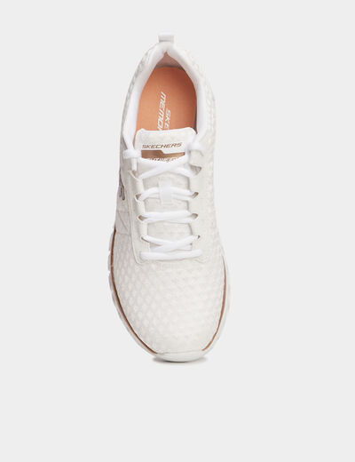 Baskets running Skechers Graceful blanc femme