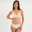 Soutien-gorge embo&icirc;tant dentelle blanc femme
